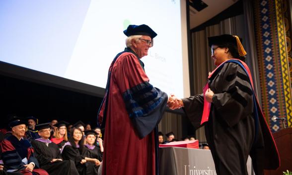 Student graduating